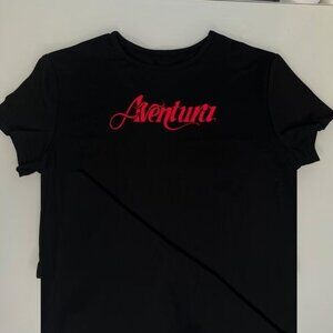 Aventura baby tee, aventura tour, aventura 2024 world tour